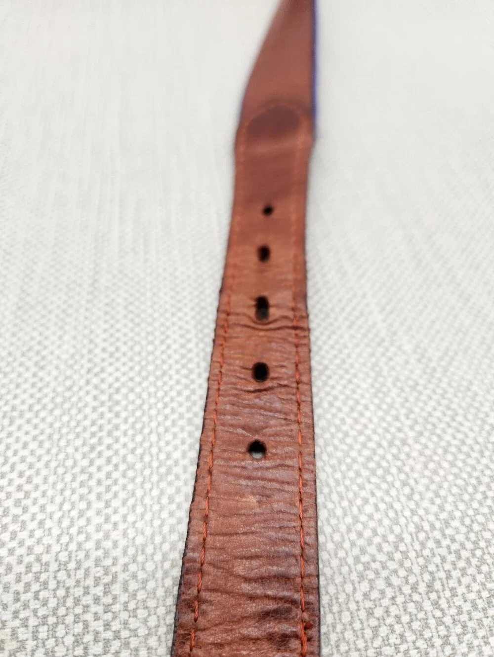 Smathers & Branson Sz 40 Belt Notre Dame Needlepoint Hand Stitched Brass Buckle